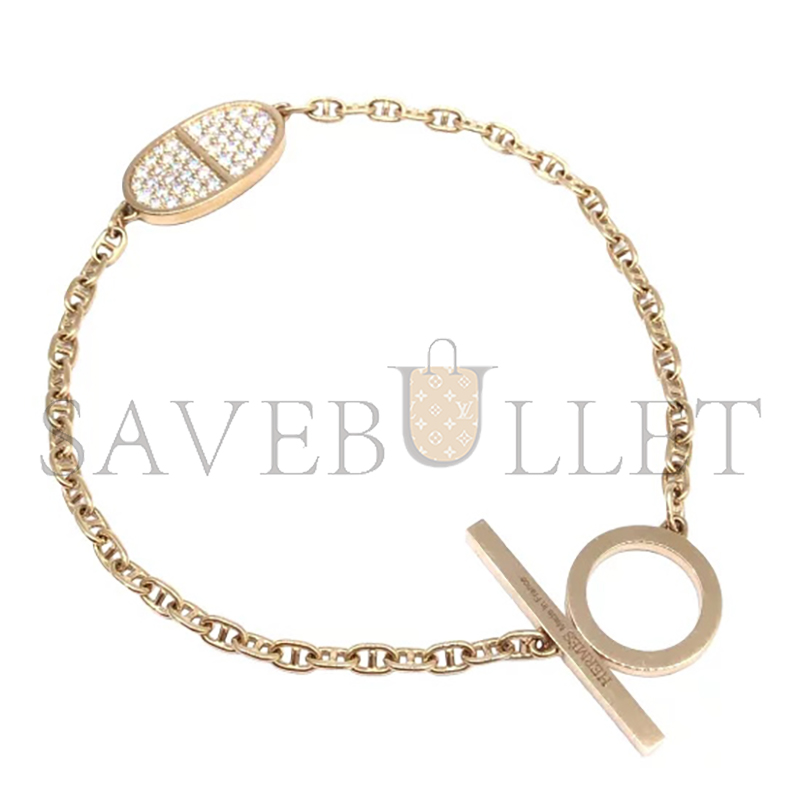 HERMÈS FARANDOLE K18PG DIAMOND BRACELET